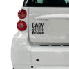 Σήμα Baby on Board με Αυτοκόλλητο Μαύρο