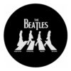 The Beatles, Abbey Road, Mousepad Μαύρο Στρογγυλό 20cm