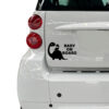 Σήμα Baby on Board με Αυτοκόλλητο Δεινόσαυρος Μαύρο