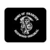 Sons of Anarchy Mousepad Μαύρο 22x18cm