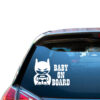 Printit Up Σήμα Baby on Board Αυτοκόλλητο Baby Batman Λευκό
