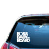 Printit Up Σήμα Baby on Board Αυτοκόλλητο Baby Boss Λευκό