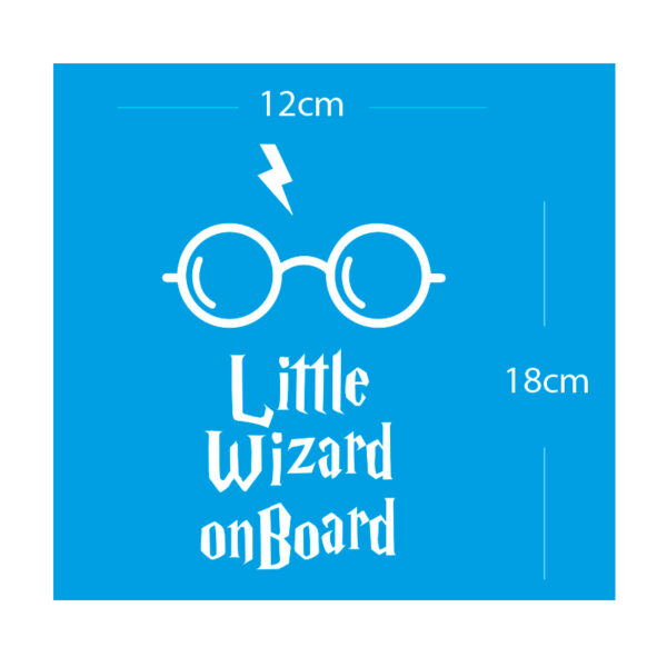 Alternative view of Printit Up Σήμα Baby on Board Αυτοκόλλητο Baby Wizard Λευκό