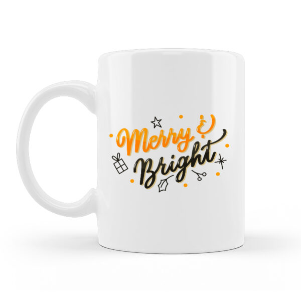 Alternative view of Κούπα Κεραμική Merry Bright Λευκή 330ml