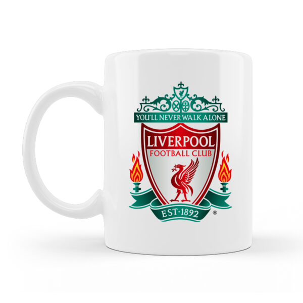 Alternative view of Liverpool Κούπα Κεραμική Λευκή 330ml