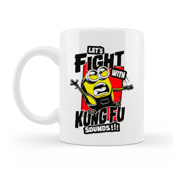 Alternative view of Minion's Kung Fu Κούπα Κεραμική Λευκή 330ml