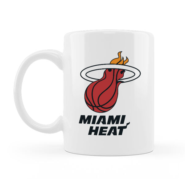 Alternative view of Κούπα Κεραμική Miami Heat Λευκή 330ml