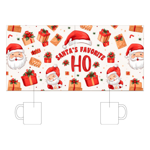 Alternative view of Κούπα Κεραμική Λευκή  Χριστουγεννιάτικη 330ml