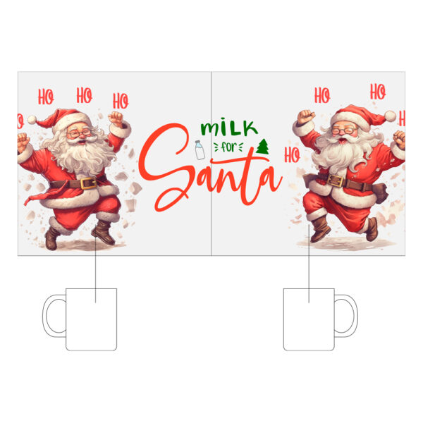 Alternative view of Κούπα  Κεραμική Λευκή Χριστουγεννιάτικη 330ml