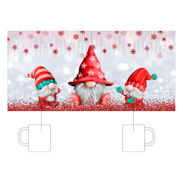 Alternative view of Κούπα Κεραμική Λευκή Χριστουγεννιάτικη 330ml