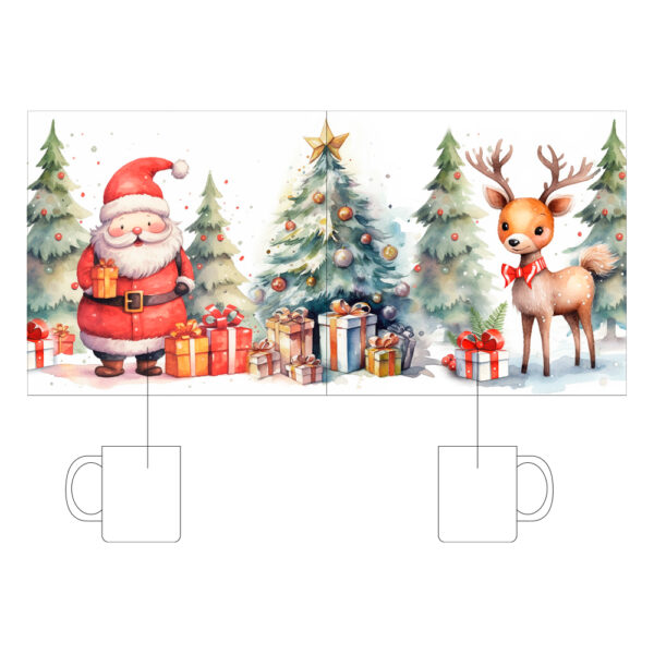 Alternative view of Printitup Κούπα Κεραμική Λευκή Χριστουγεννιάτικη 330ml