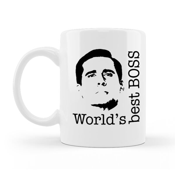 Alternative view of Κούπα Κεραμική Λευκή The Office Best Boss 330ml