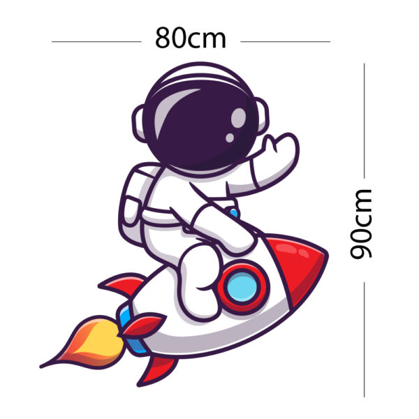 Alternative view of Παιδικό Διακοσμητικό Αυτοκόλλητο Αστροναύτης 80cm x 90cm