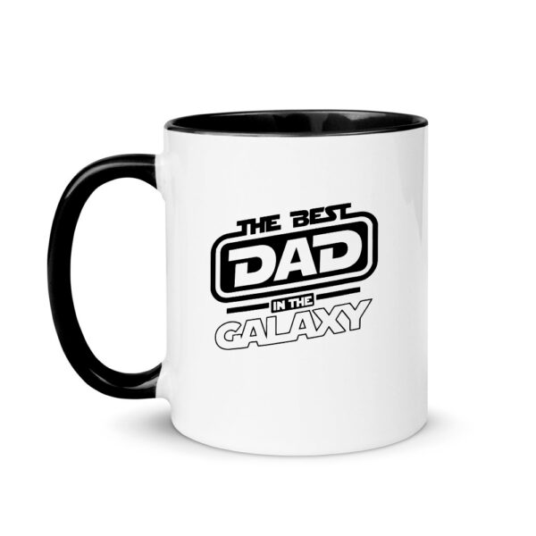 Alternative view of Κούπα Κεραμική Μαύρη Best Dad in the galaxy 330ml