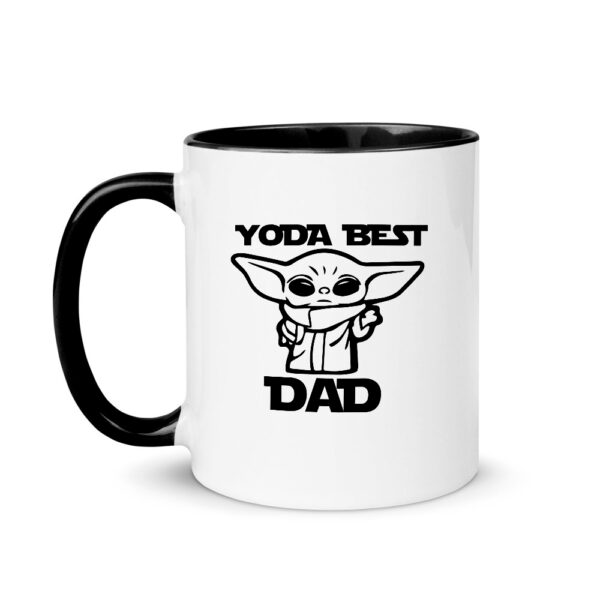 Alternative view of Κούπα Κεραμική Μαύρη Yoda Best Dad 330ml