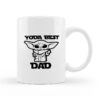 Κούπα Κεραμική Λευκή Yoda Best Dad 330ml