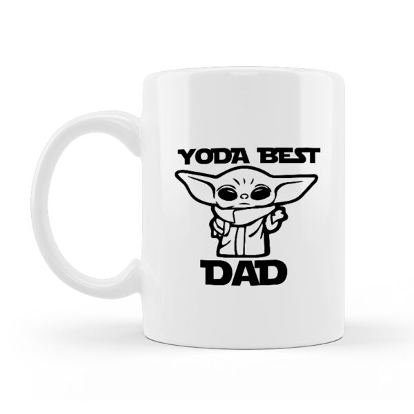 Alternative view of Κούπα Κεραμική Λευκή Yoda Best Dad 330ml