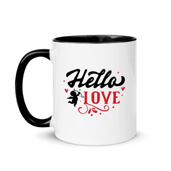 Alternative view of Κούπα Κεραμική Μαύρη Valentines Day Hello Love 330ml
