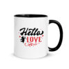 Κούπα Κεραμική Μαύρη Valentines Day Hello Love 330ml