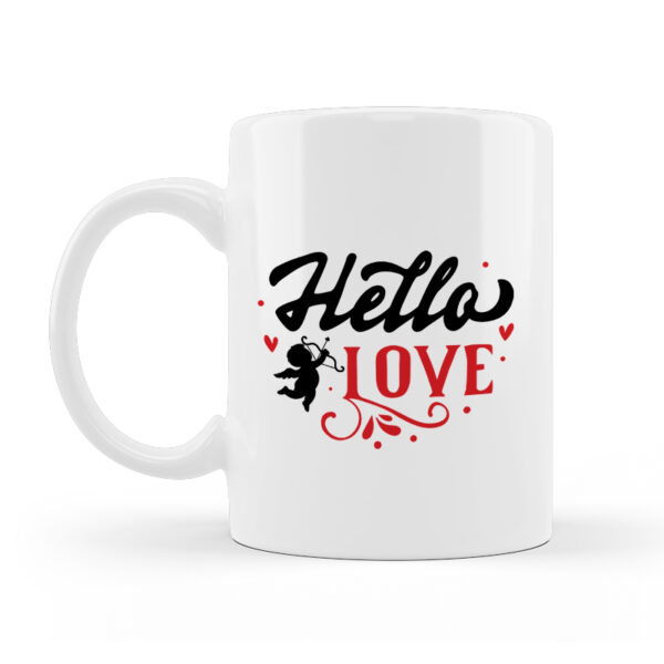 Alternative view of Κούπα Κεραμική Λευκή Valentines Day Hello Love 330ml