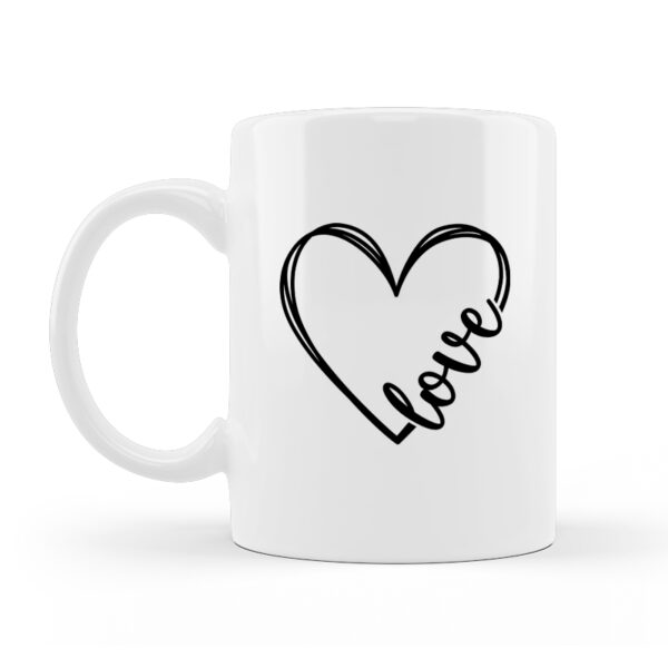 Alternative view of Κούπα Κεραμική Λευκή Valentines Day Love 330ml