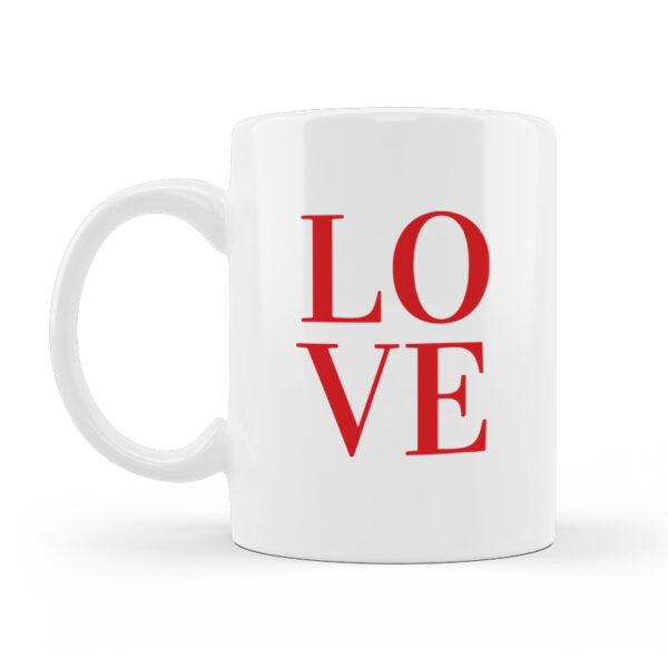 Alternative view of Κούπα Κεραμική Λευκή Valentines Day Love 330ml