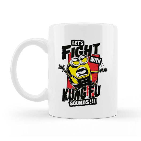 Alternative view of Κούπα Κεραμική Λευκή Minons Kung Fu 330ml