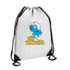 Τσάντα πλάτης γυμναστηρίου The Smurfs Λευκή