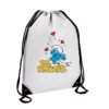 Τσάντα πλάτης γυμναστηρίου The Smurfs Λευκή