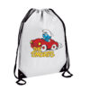 Τσάντα πλάτης γυμναστηρίου The Smurfs Λευκή