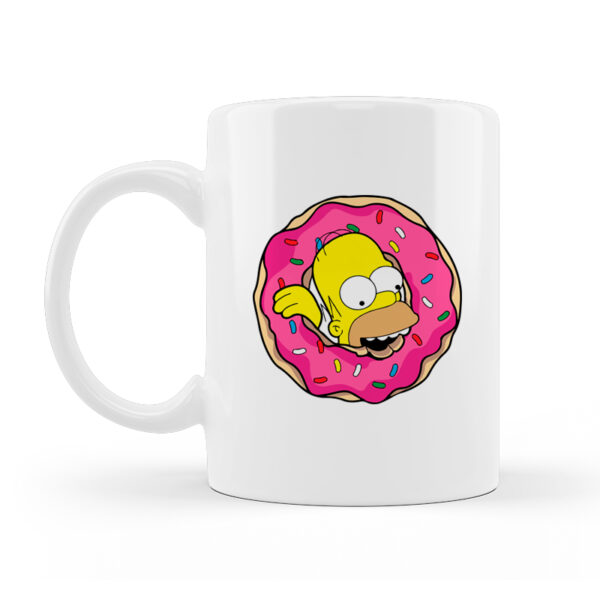 Alternative view of Κούπα Κεραμική Λευκή Simpson Donut 330ml